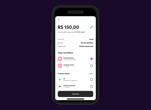 Méliuz mobile checkout flow